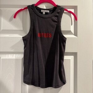 Hawaii 88 Tees gray and red distressed tank top